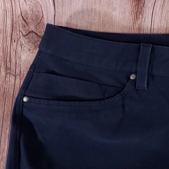 Lululemon Mens Size 33X29.25 ABC Pants Slim Utilitech Navy Blue M5ABOS - Picture 4 of 15